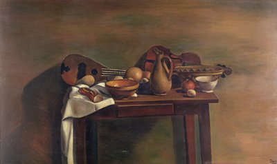 The Well-Stocked Table, ca. 1921-22 (olie på lærred) af Andre Derain