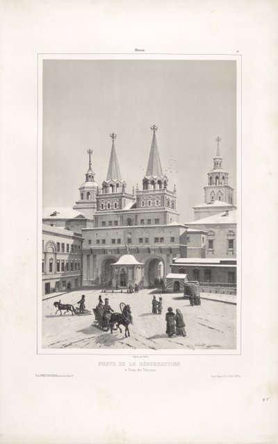 Opstandelsesporten i Moskva, 1839 af Andre Durand