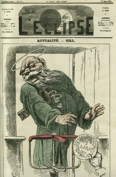 Actualite, St. Peter nægter pavens mønter at vende tilbage til paradis. Cover i "" L