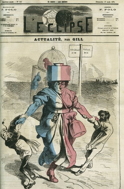 Actualite, republikken undervist af royalisterne og republikanerne. Cover i "" L