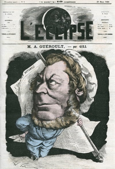 Adolphe Georges Gueroult (1810-1872), fransk journalist fra Saint-Simonians. Cover i "" L