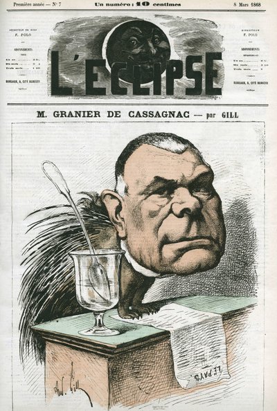 Adolphe de Granier de Cassagnac (1808-1880), fransk journalist og politiker. Cover i "" L