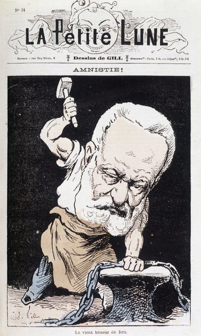 Amnesti! : The Old Iron Breaker (Tegnefilm Victor Hugo) - af Gill, i "" The Little Moon"" af Andre Gill