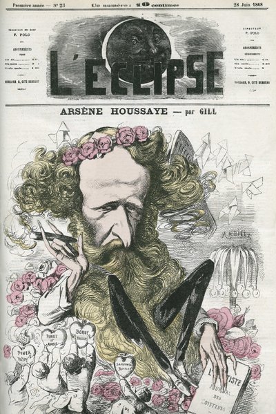 Arsene Housset dit Houssaye (1815-1896), en fransk mand med bogstaver. Cover i "" L