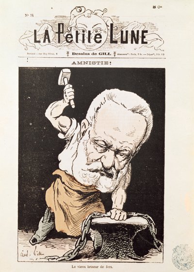 Karikatur af Victor Hugo (1802-85) fra forsiden af 