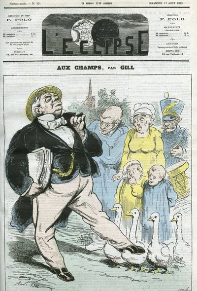 Tegnefilm "" aux champs". Cover i "" L