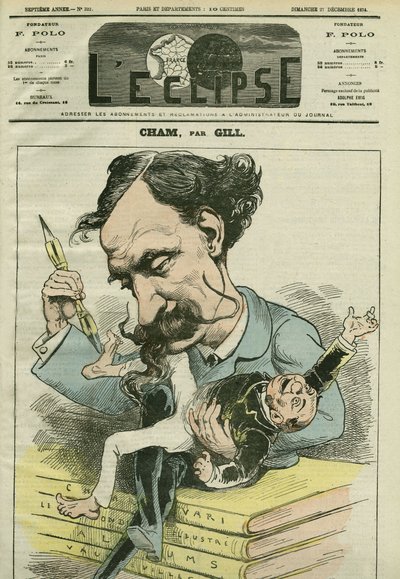 Tegneserie af Amedee de Noe dit Cham (1818-1879), fransk tegneserieskaber. Cover i "" L