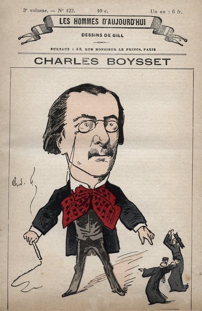 Tegneserie af Charles Boysset (1817-1901) (jurist og republikansk deputeret) fra 