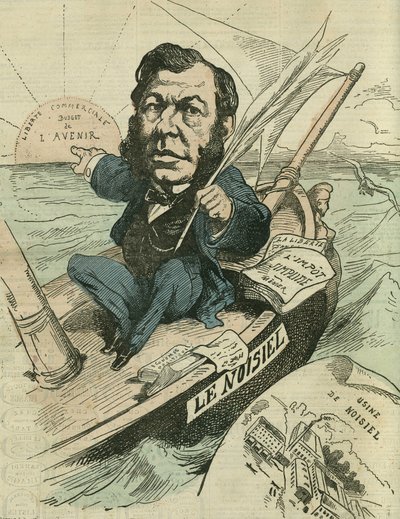 Emile-Justin Menier (1826-1881), industriel chocolatier og stedfortrædende republikaner. i "L