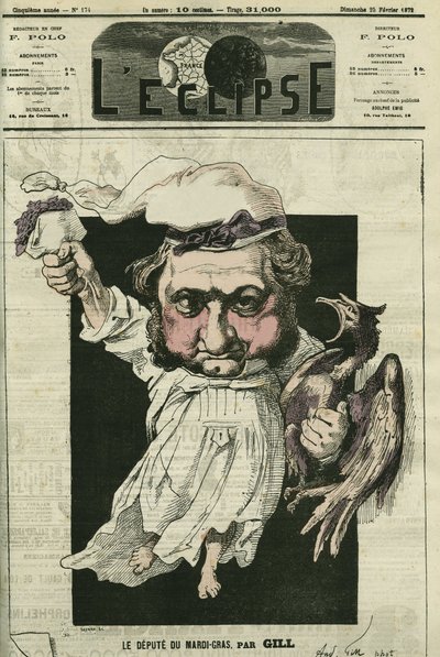 Eugene Rouher (1814-1884), fransk politiker, leder af det bonapartistiske parti. Cover i "" L