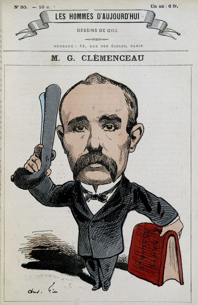 Georges Clémenceau - af Gill, i "The men of today"" af Andre Gill