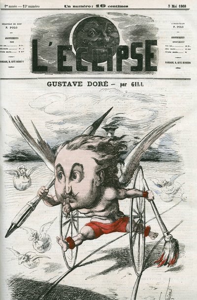 Gustave Dore (1832-1883), fransk maler, illustrator og tegneserieskaber. Cover i "" L