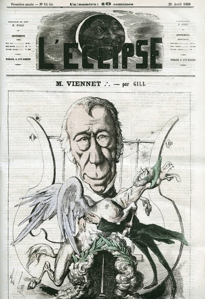 Jean-Pons-Guillaume Viennet (1777-1868), fransk digter, dramatiker og politiker. Cover i "" L