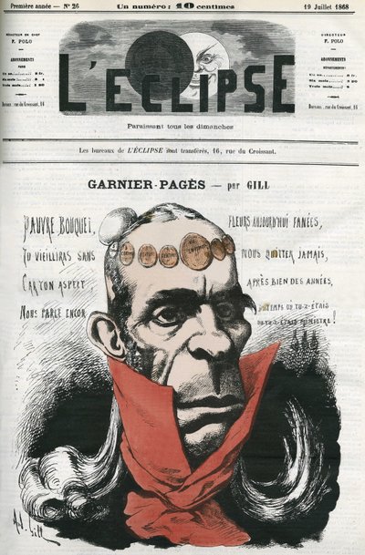 Louis Antoine Garnier-Pages (Garnier Pages) (1803-1878), fransk politiker. Cover i "" L
