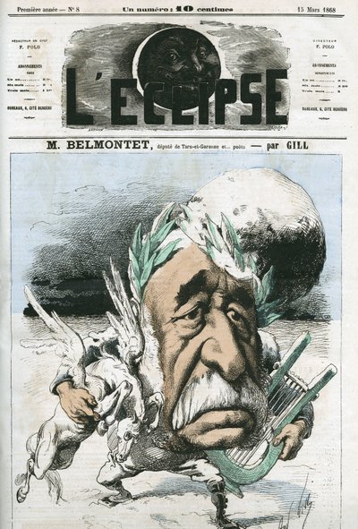 Louis Belmontet (1799-1879), fransk digter og politiker. Cover i "" L
