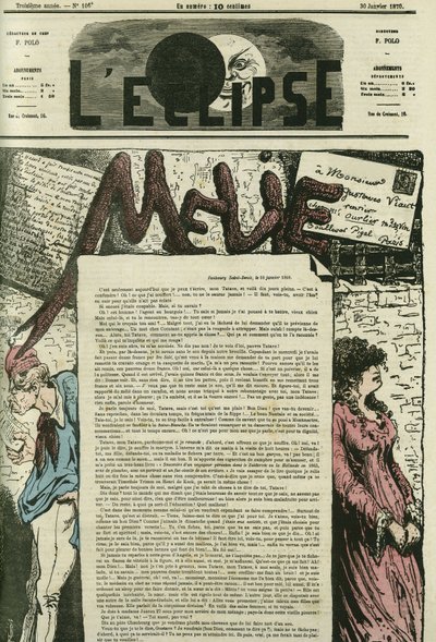 Melie, Melies kærlighedsbrev har hendes "Tatave", Gustave Viaut. Cover i "" L