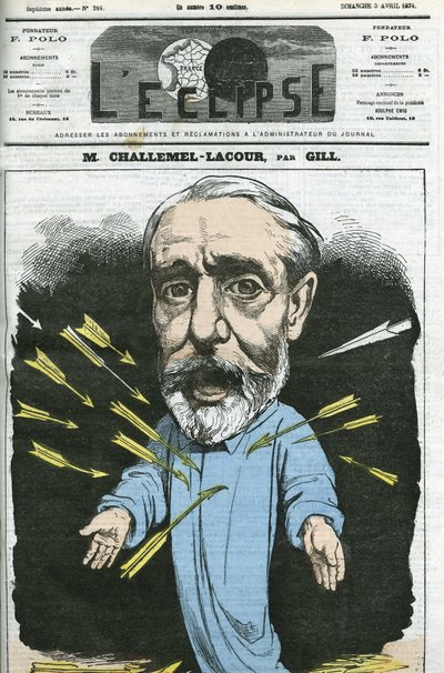 Paul-Armand Challemel-Lacour (1827-1896), politiker, diplomat og historiker af fransk filosofi. Cover i "" L