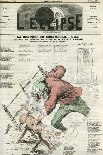 Rocamels husleje, annonce for “La Petite Presse”. Cover i "" L
