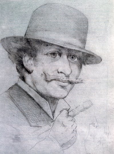 Selvportræt af André Gill, 1883, 1927 af Andre Gill
