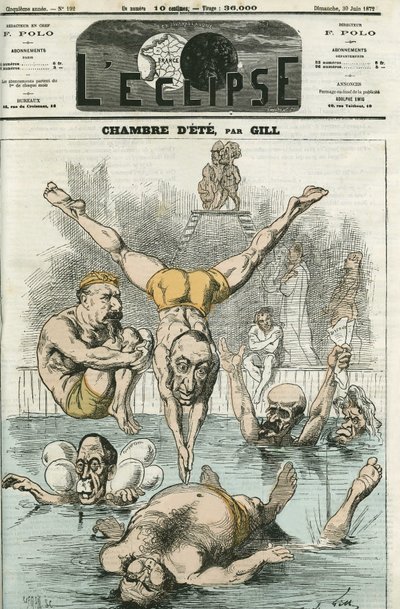 The Summer Room with gentlemen Thiers, Gambetta, Grevy, Favre, Trochu... Cover i "" L