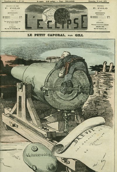 Den lille korporal, Adolphe Thiers (1797-1877), fransk historiker og statsmand. Cover i "" L