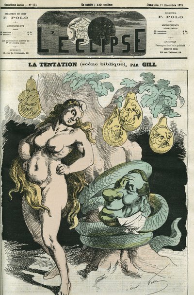 Fristelsen, Republikken-Eva fristet af Orleans-Slangen. Cover i "" L