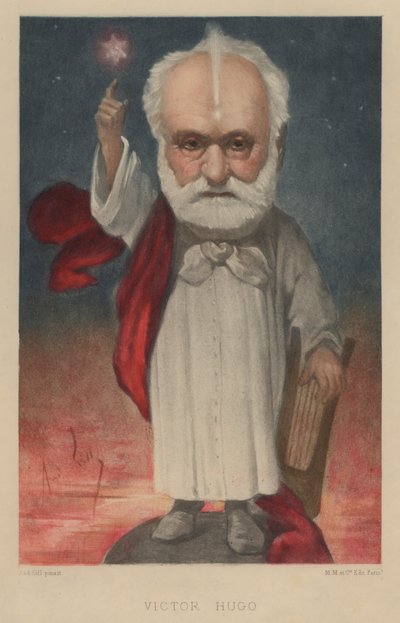 Victor Hugo, fransk digter, romanforfatter og dramatiker af Andre Gill