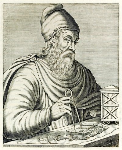 Archimedes of Syracuse fra ?True Portraits?? af André Thévet udgivet i 1594 af Andre Thevet