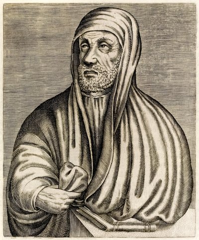 Avicenna eller Ibn Sina: Persisk polymath, fra True Portraits af André Thévet udgivet i 1584 af Andre Thevet