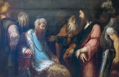 Jesus før Herodes af Andrea Schiavone