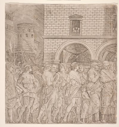 Cæsars triumfer: Senatorerne, ca. 1495 (gravering) af Andrea (school of) Mantegna