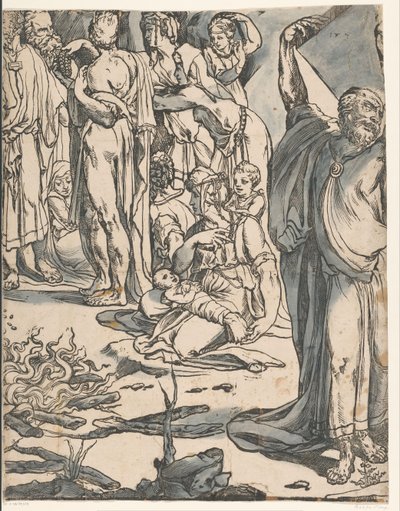 Moses bryder lovens tavler (2. del) af Andrea Andreani