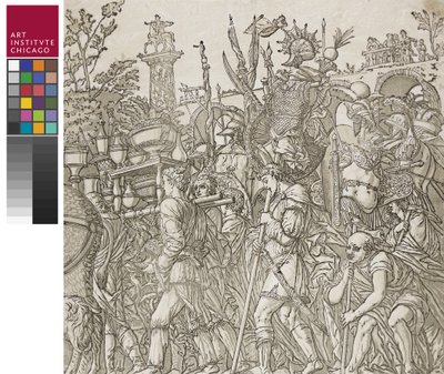 Cæsars triumf, 1599 af Andrea Andreani
