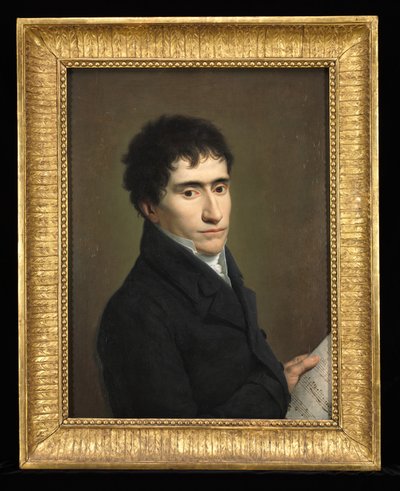Portræt af en musiker, ca. 1800. af Andrea Appiani