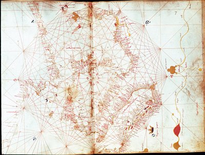 Kort over Italien af sømandskartograf Andrea Bianco (1400-tallet) af Andrea Bianco