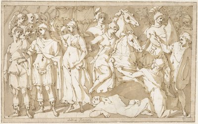 Kejser Trajan mellem Roma og Victoria af Andrea Boscoli