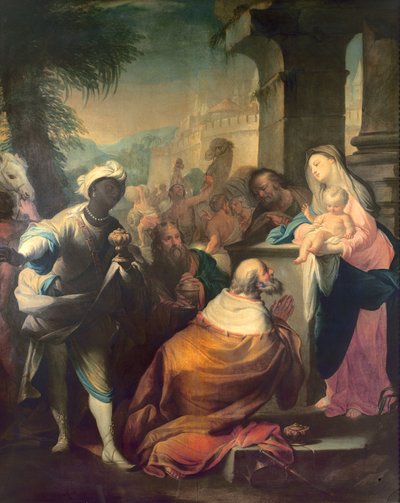 The Adoration of the Magi, ca. 1750 (for detaljer se 87286) af Andrea Casali