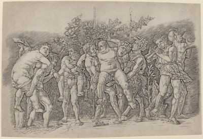 Bacchanal med Silenus af Andrea Mantegna