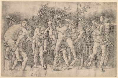 Bacchanal med Silenus af Andrea Mantegna