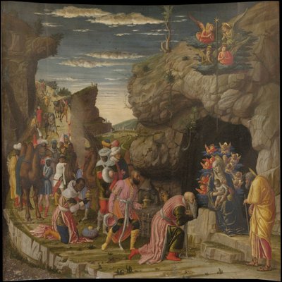 Epiphany Triptykon fra Uffizi Uffizi Tryptich, centralt panel, ca 1463-1464 af Andrea Mantegna