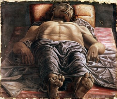 Klagesang over den døde Kristus af Andrea Mantegna