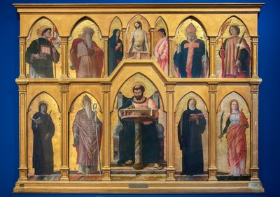 Polyptykon af St. Lukas, 1453-55 af Andrea Mantegna