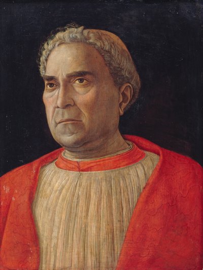 Tysk: Kardinal Ludovico Trevisan (1401-1465) Portræt af kardinal Ludovico Trevisan af Andrea Mantegna