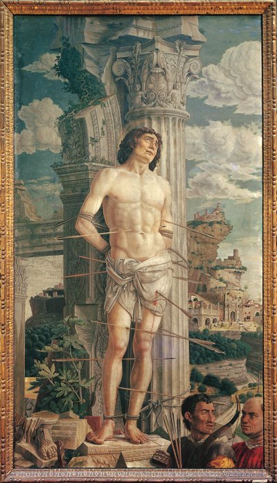 Sankt Sebastian, ca. 1480 (tempera på lærred) af Andrea Mantegna