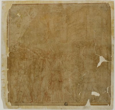 Study for the Triumphs of Julius Caesar: Canvas No. I af Andrea Mantegna