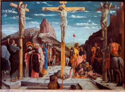Korsfæstelsen, kaldet Golgata (Olie på træ af Andrea Mantegna