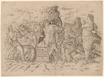 Begravelsen. af Andrea Mantegna