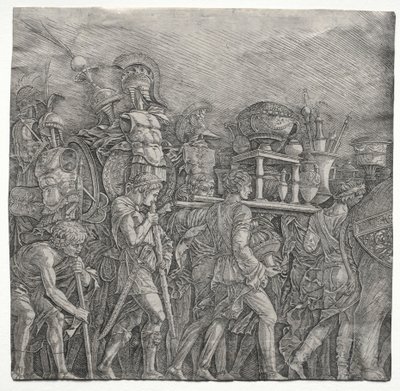 Cæsars triumfer: Korseletbærerne, ca. 1495. af Andrea Mantegna