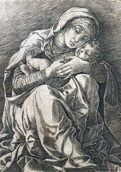 Jomfruen og barnet af Andrea Mantegna