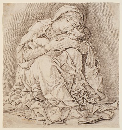 Jomfruen og barnet af Andrea Mantegna